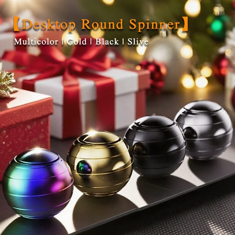 1F-Premium Metal EDC Spinners Fidget Toys for Adult Stress Relief Focus Durable Smooth-Bearing Desktop Toys for Office & Anxiety