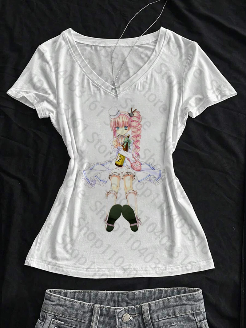 Vintage mujer moda Punk Emo chicas 2000s Top estética estampado de letras lindo bebé camisetas ropa de calle manga corta estilo Y2k Crop Top