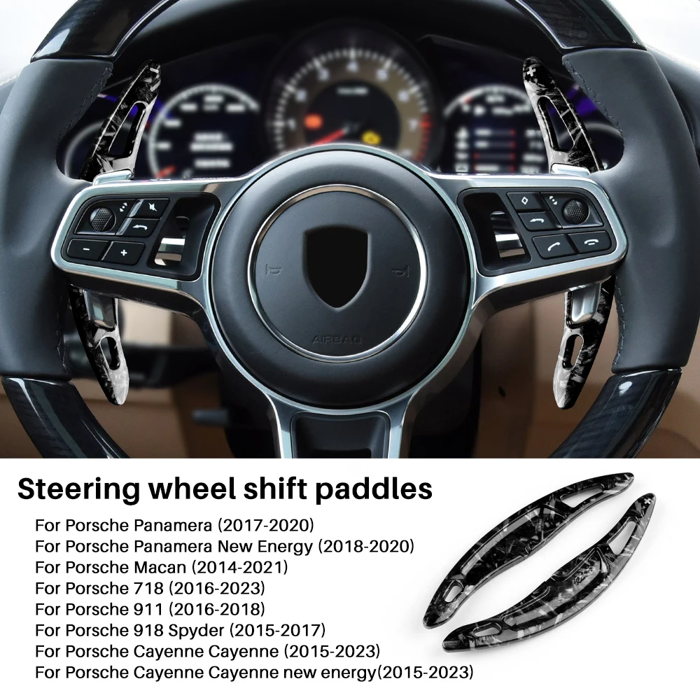 

Автомобильный руль, рычаг переключения передач, удлиненная наклейка на рычаг переключения передач для Porsche Panamera Macan 718 911 918, Spyder Cayenne, Стайлинг автомобиля