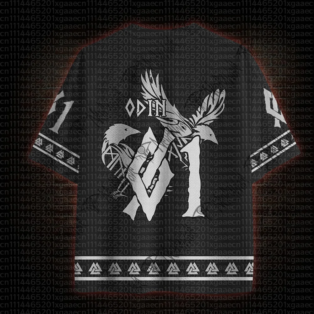 2026 New Nordic Mythical Theme Sports Fashion Short Sleeve V-neck Street View Clothing Mythical Fan Gifts