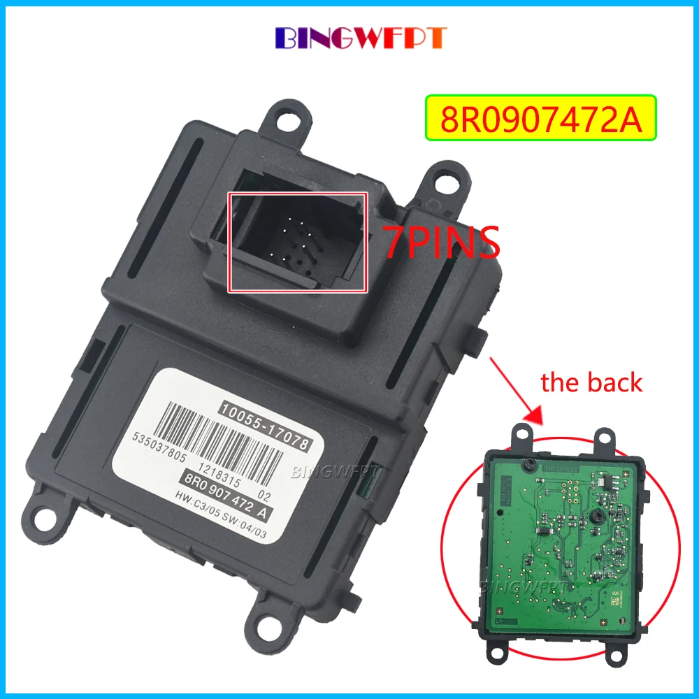 

Модуль светодиодных фар для Q5 OEM Блок управления Балластные светодиодные фары DRL 8R0907472A 8R0907472 8R0 907 472 10056-17078