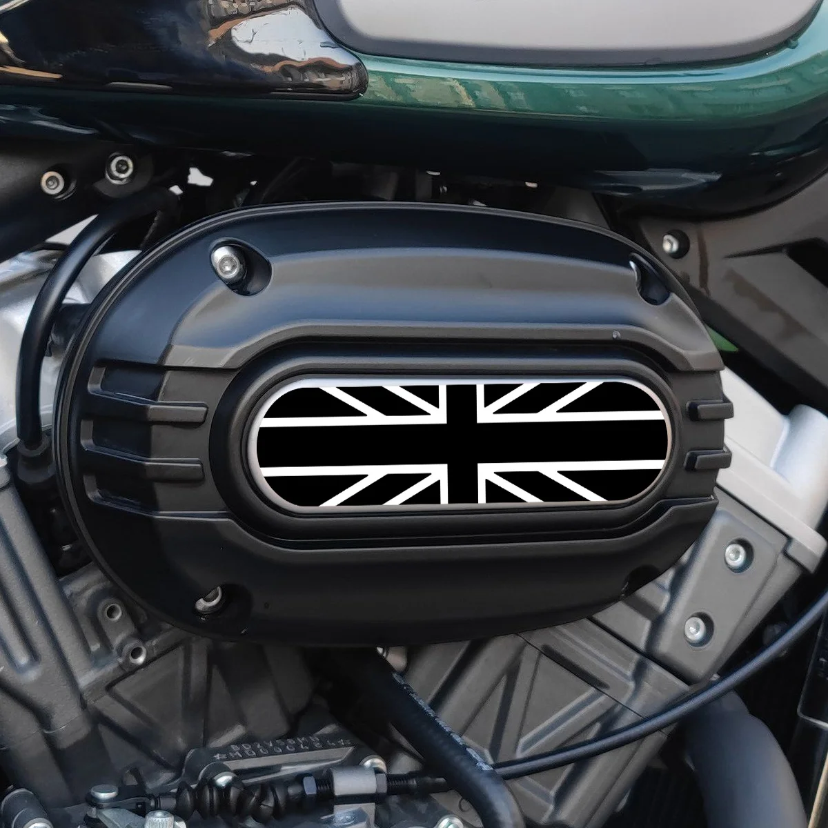 1Set Checkered Flag Motorcycle Waterproof Vinyl Decals, Universal Stickers for Air Filter Fuel Tank Moto Scooter Body Decor