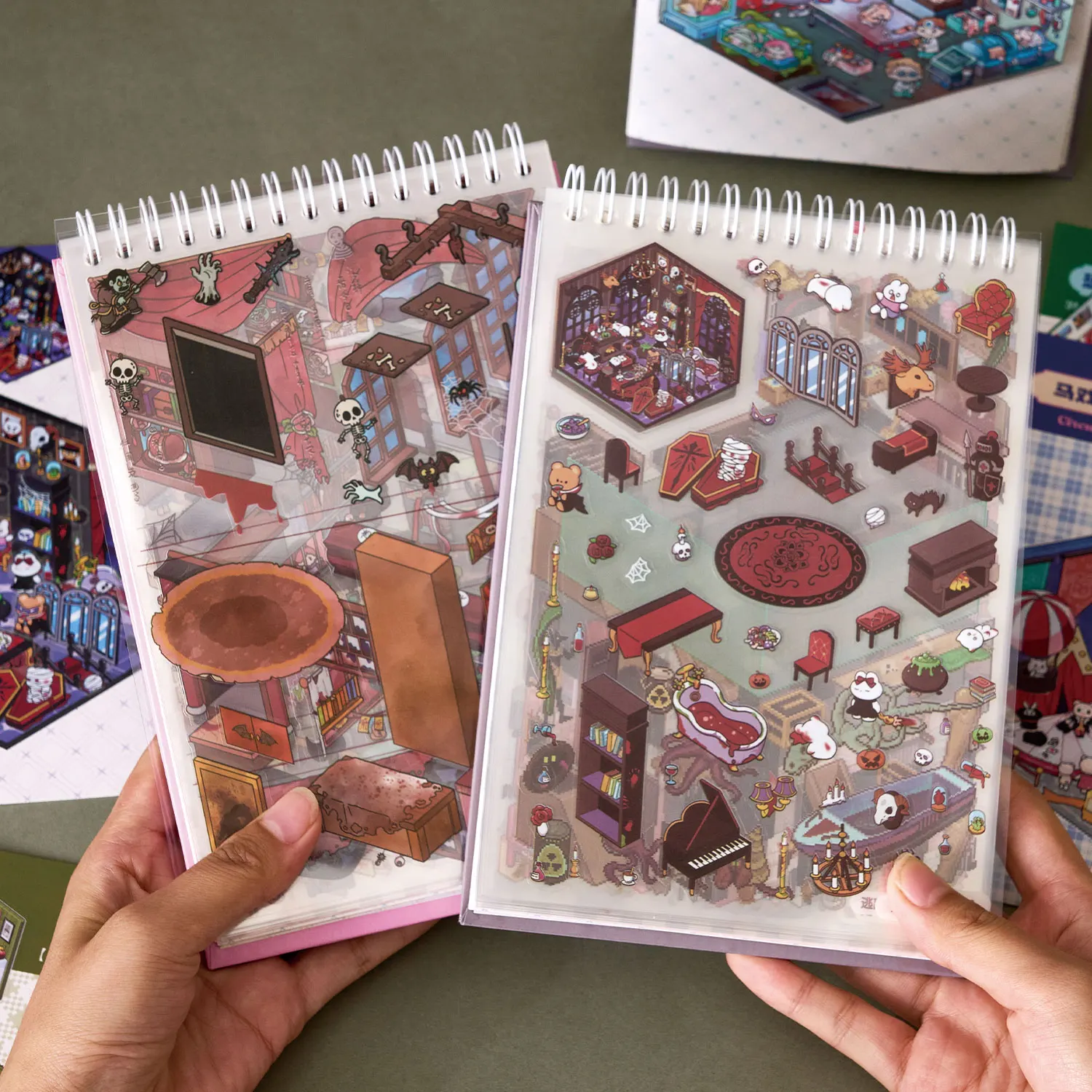 

Kawaii 3D мультфильм миниатюрная сцена наклейка книга коллекция DIY Скрапбукинг карманный дом штабелирование игровые наклейки детские подарки