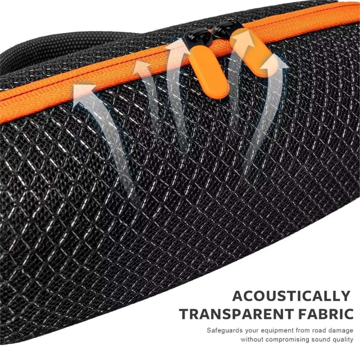 T35C Hard Outdoors Travel Case for Charge 6 Speaker Transparent Case for Charge6 Speaker Carrying Sound Permeable Bag
