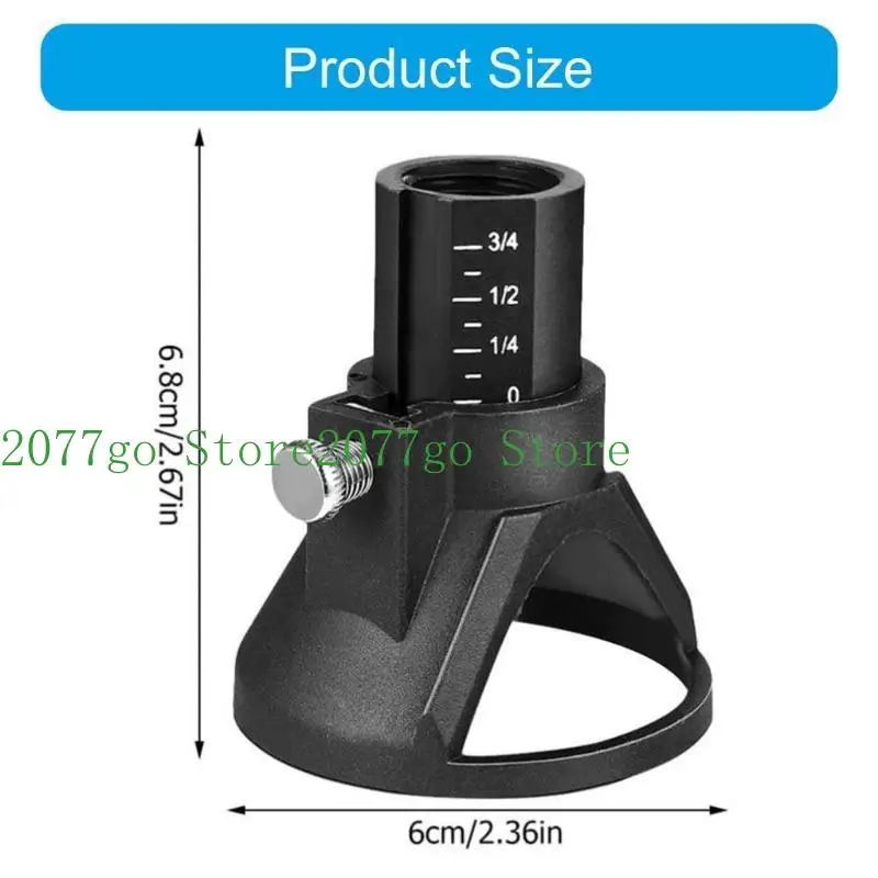 Y1UD Efficient Multiple Materials Cutting Kits Rotary Tool Attachment for Precise Depth Control Woodworking & Metal Projects