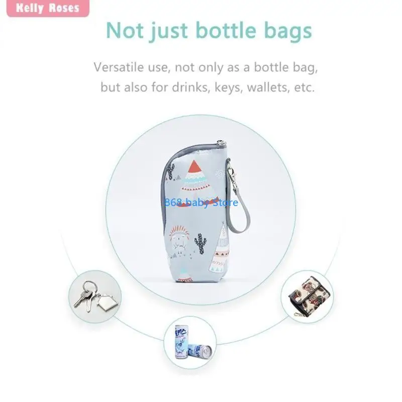 

29EE Milk Bottle Thermal Bag Feeding Bottle Heating Waterproof Diaper Organiser
