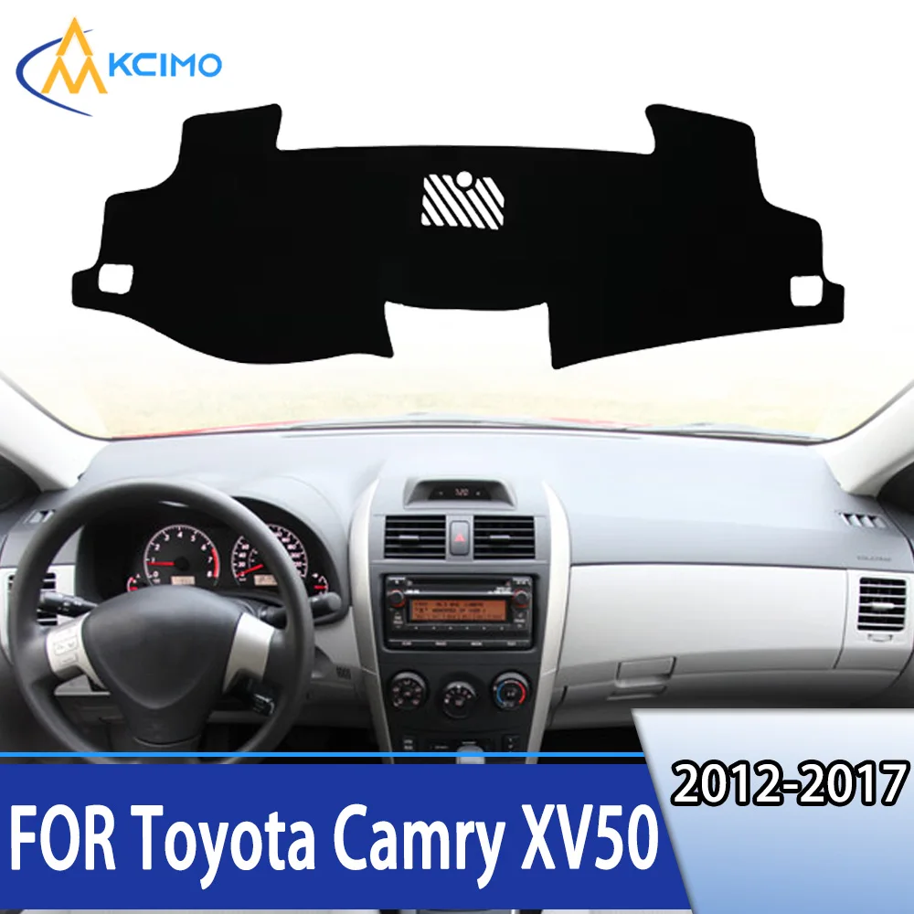 For Toyota Camry XV50 2012-2017 Dashboard Cover Dash Mat Anti-UV Sun Shade  Avoid Light Pad Instrument Carpet Car Accessories