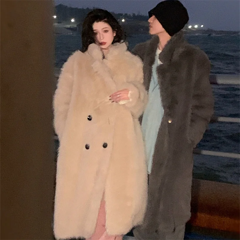 Cappotto Lungo in Ecopelliccia per Donna, Tendenza Autunno Inverno 2025, Nuovo Modello Toka Multicolore, Giacca Calda con Imbottitura in Cotone