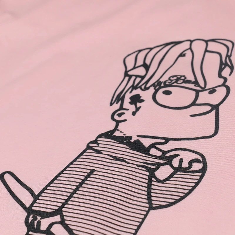 Lil peep Music Man 여름 그래픽 티셔츠 가수 여름 프린트 티셔츠 코튼 남성 티셔츠 New women TEE Funny Fashion