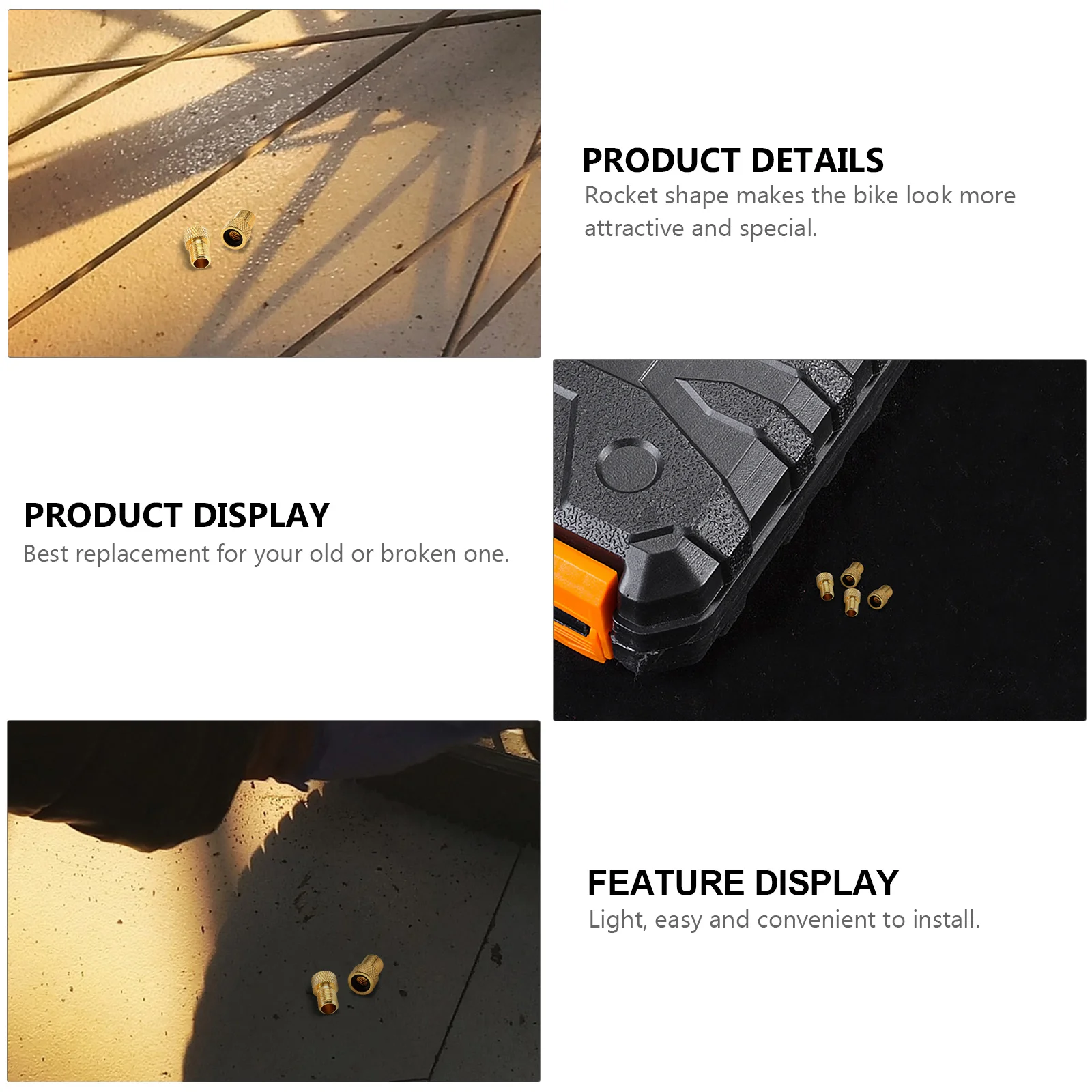 5 قطعة محول دراجة صاروخ شكل صمام محول أداة لإصلاح ضوء المضخة النحاس التكيف الدراجات الملحقات #1