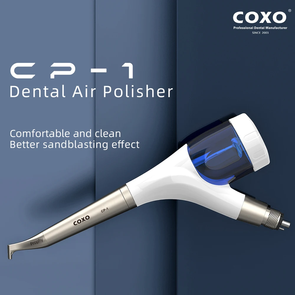 COXO Dental Air Polisher Prophy Jet Air Polisher Flow Teeth Cleaning Whitening Supragingival Dental CP-1/2in1 Oral Sandblaster
