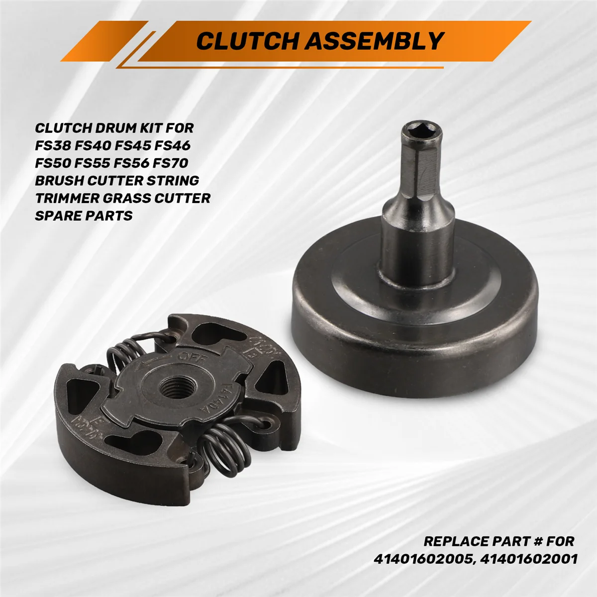 A83Z Clutch Drum Kit for FS38 FS40 FS45 FS46 FS50 FS55 FS56 FS70 Brush Cutter String Trimmer Grass Cutter Spare Parts