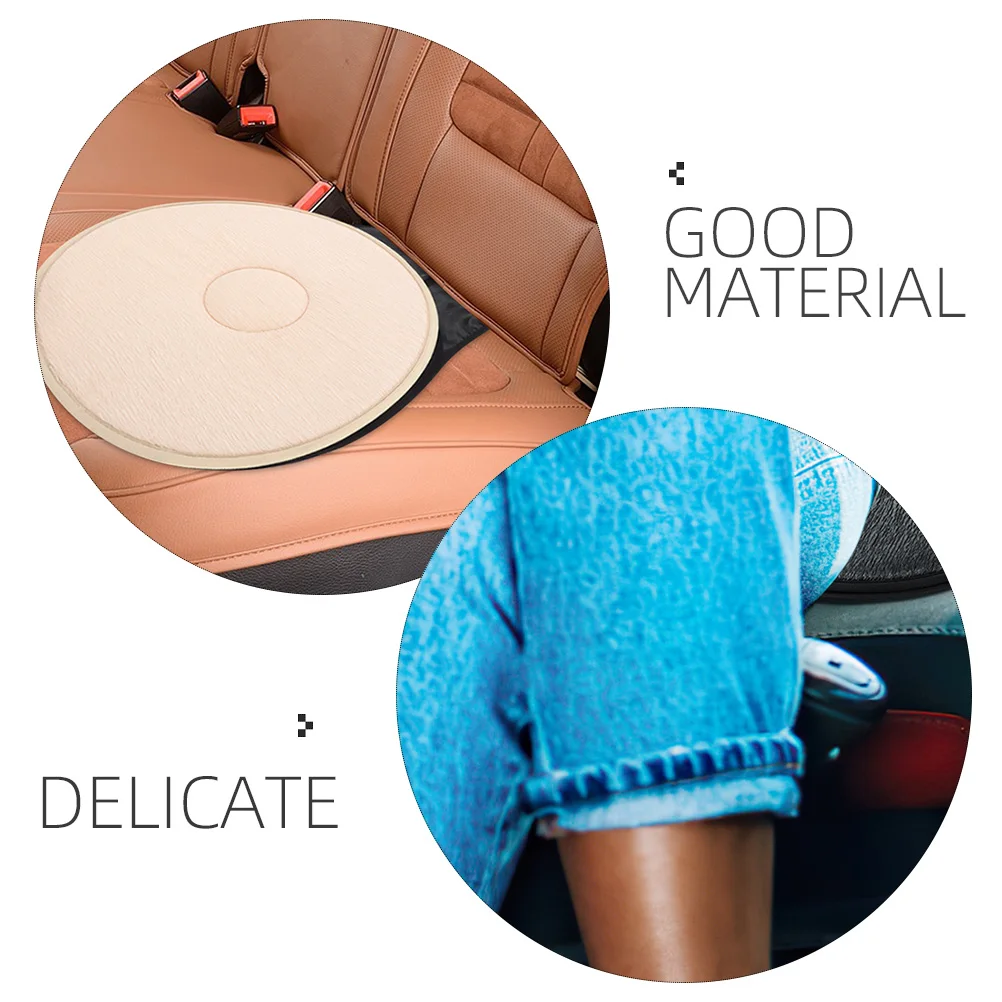 

2pcs Rotating Car Seat Cushion Comfortable Sandwich Fabric Swivel Pad for Elderly 360 Degree Practical Design Easy