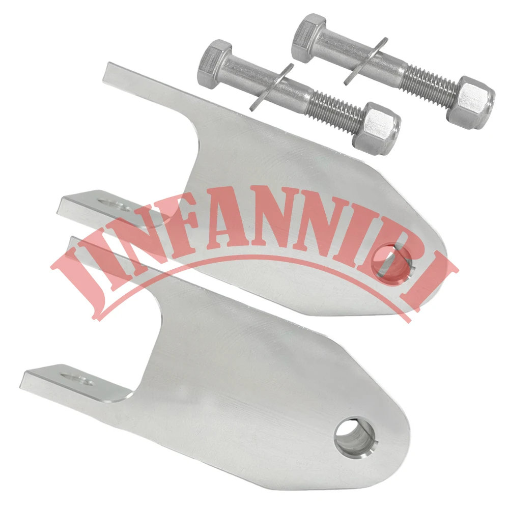 For 3" to 5" Lift Ford F150 F250 F350 1980-2011 2012 2013 2014 2015 2016 Billet Rear Shock Extenders Brackets