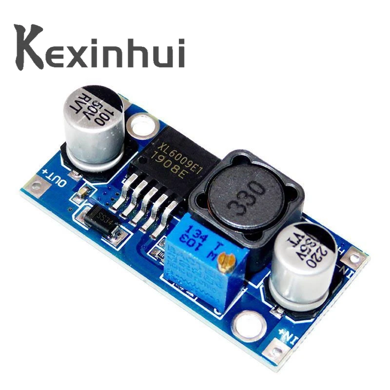 DC-DC Adjustable Step-up boost Power Converter Module XL6009 Replace LM2577