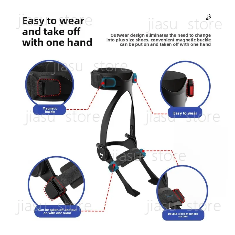 Foot support rehabilitation training for hemiplegia with foot drop, inversion, and external penetration ankle foot orthotics