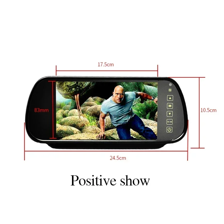 7 inch rearview mirror touch screen car camera recorder dashcam car mirror rearview