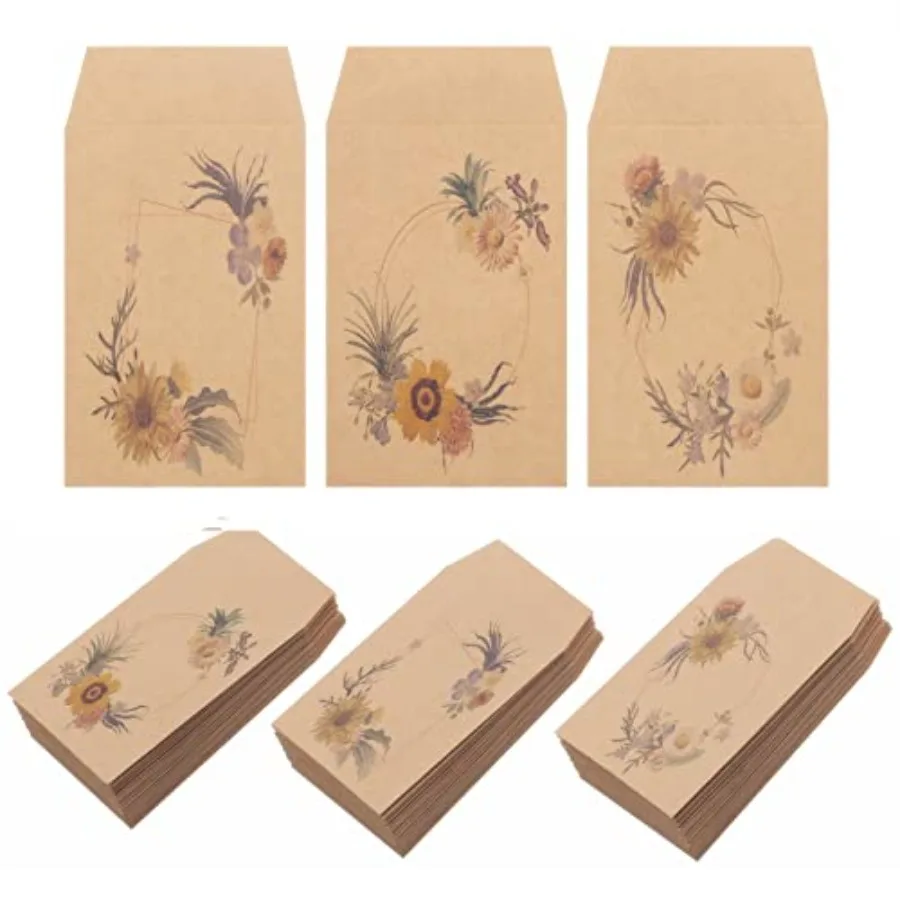 

150 Pack Seed Saving Envelopes, Small Paper Envelopes for Seeds, Mini Envelopes, Coin Envelopes, Key Envelopes, Self-Adhesive K
