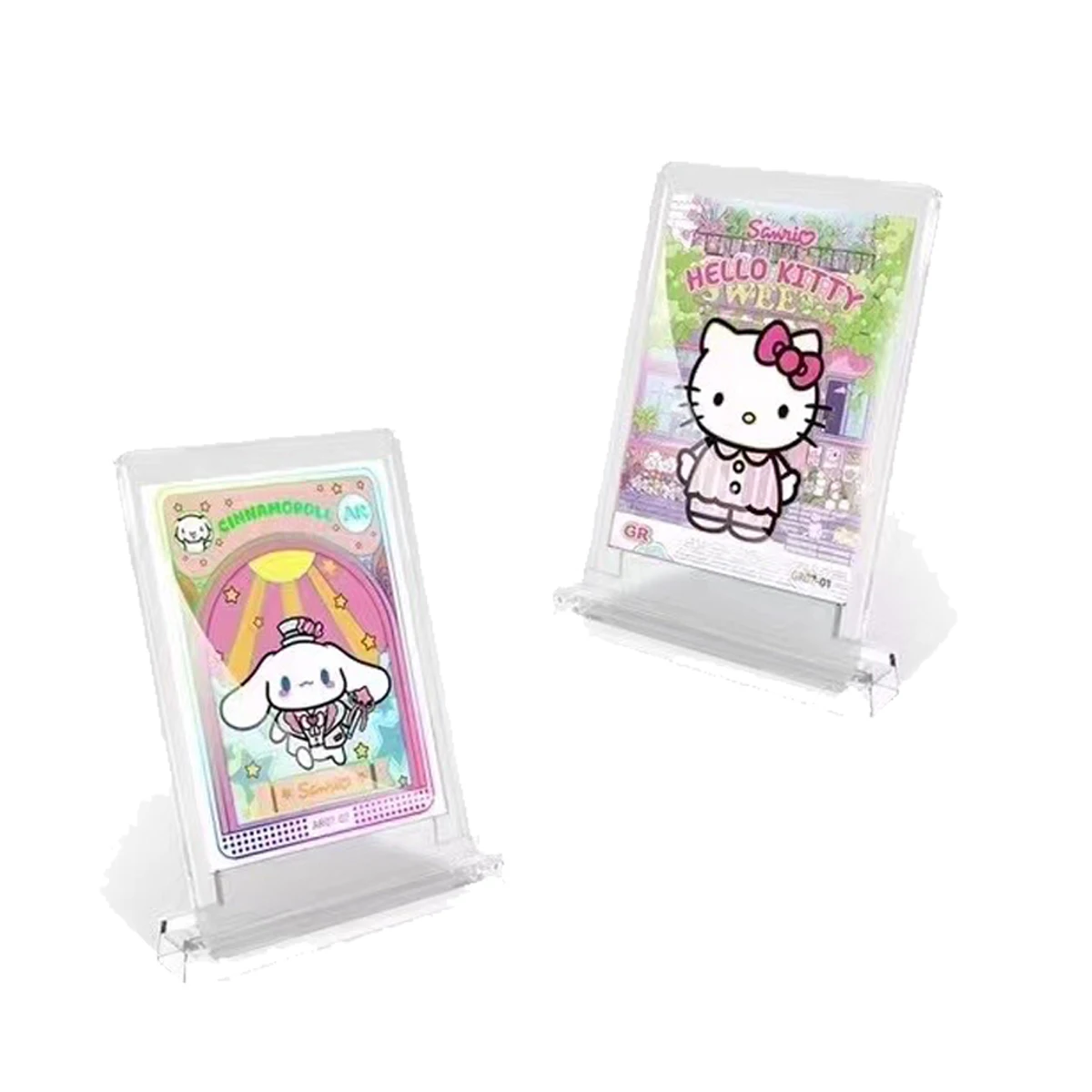 Hello Kitty Sanrio Kuromi Shining Cards My Melody Cinnamoroll Cartoon Collectible Game Trading Card Children Card bricksToy Gift