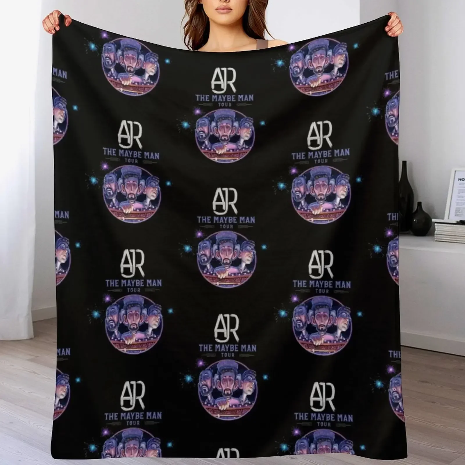 

AJR The Maybe Man Tour Throw Blanket Cozy Throw Blanket Birthday Gift for Him Her