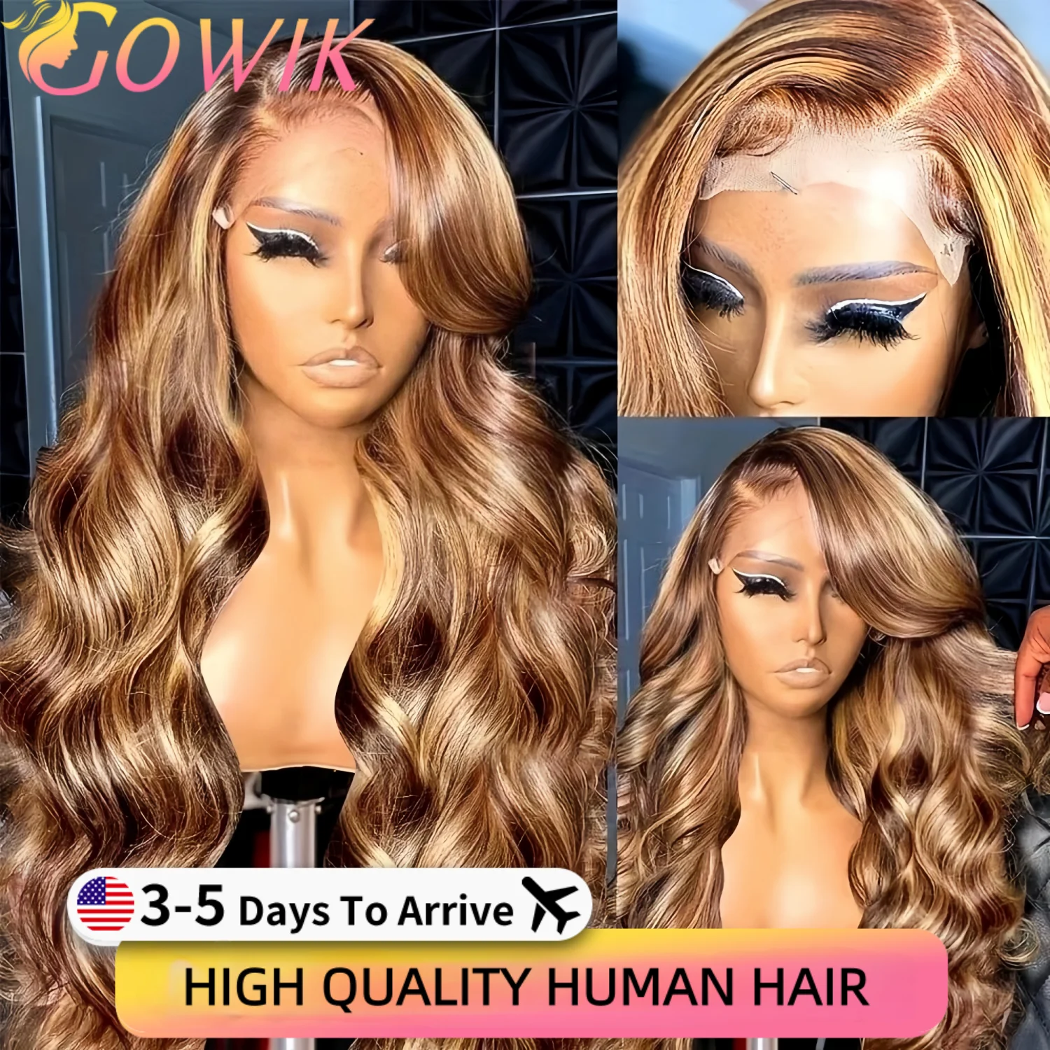 

Парик с эффектом омбре и волнистыми прядями, 13x6, с кружевной передней частью, из натуральных бразильских волос, окрашенный, предварительно проработанный, для женщин