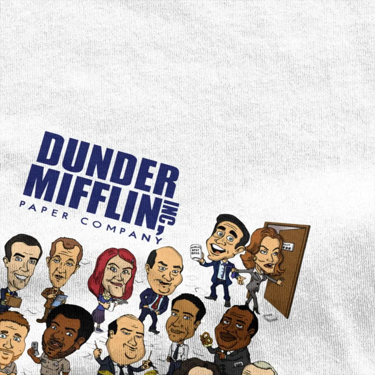 Dunder Mifflin Paper Company T-Shirt For Men Women 100%Cotton Top Tee Funny The Office Crewneck Short Sleeve