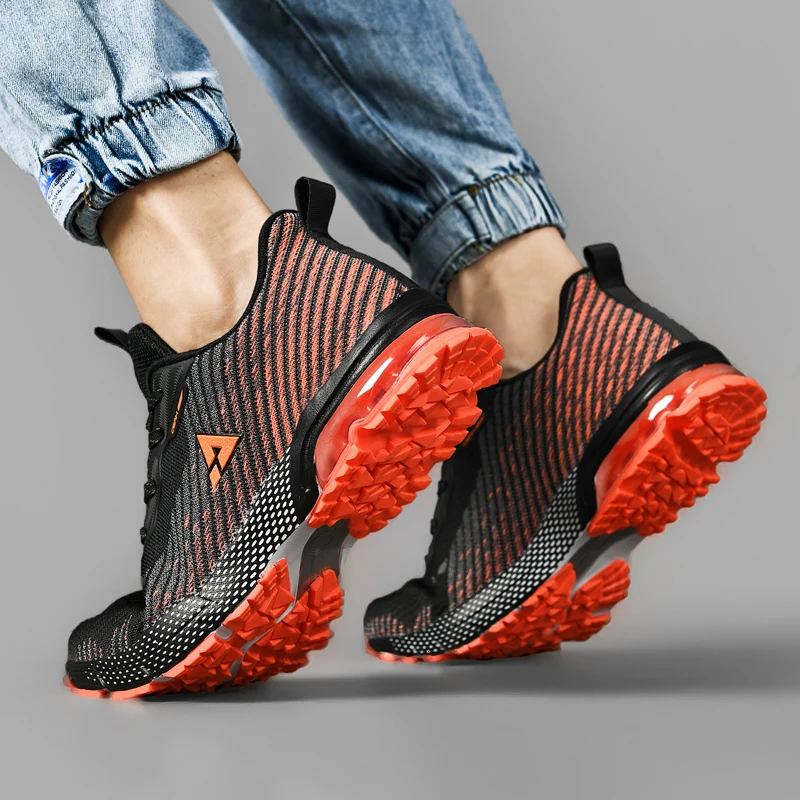 Large 39-48 Men's Mesh Breathable Golf Shoes Outdoor Sports Running Shoes Youth Fitness Golf Jogging Shoes