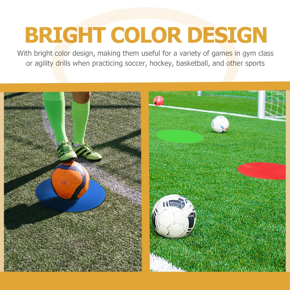 

5pcs Football Training Sign Pads Durable Pvc Soccer Marker Discs For Agility Drills Sports Training Equipment Playground