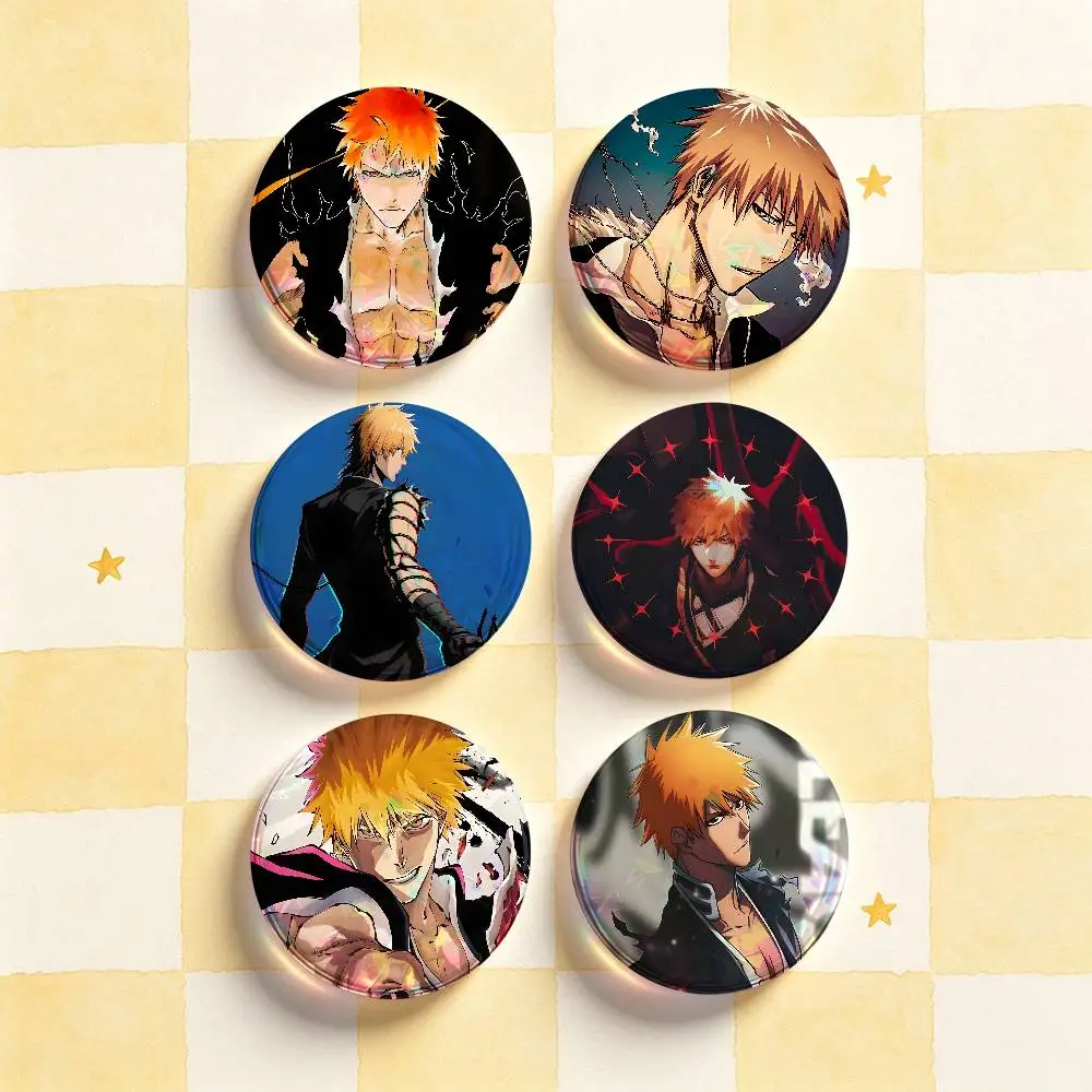 I-Ichigo kurosaki Custom Badges 75mm 44mm 25mm 32mm 58mm Hat Backpack Accessories Toys Collect Gifts Large