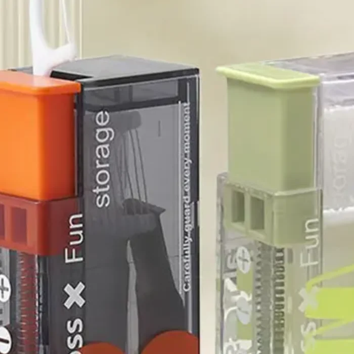 Automatic Dental Floss Storage Box Pop-Up Dental Floss Dispenser With 10Pcs Floss Dental Oral Hygiene Care Portable