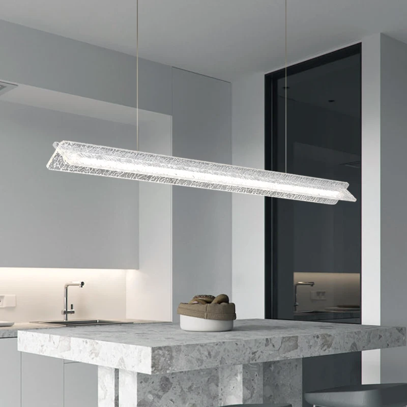 Imagem -05 - Modern Nordic Led Pendant Light Pendurado Lâmpada Tira Longa Mesa de Jantar Sala de Estar Estudo Cozinha Luminária