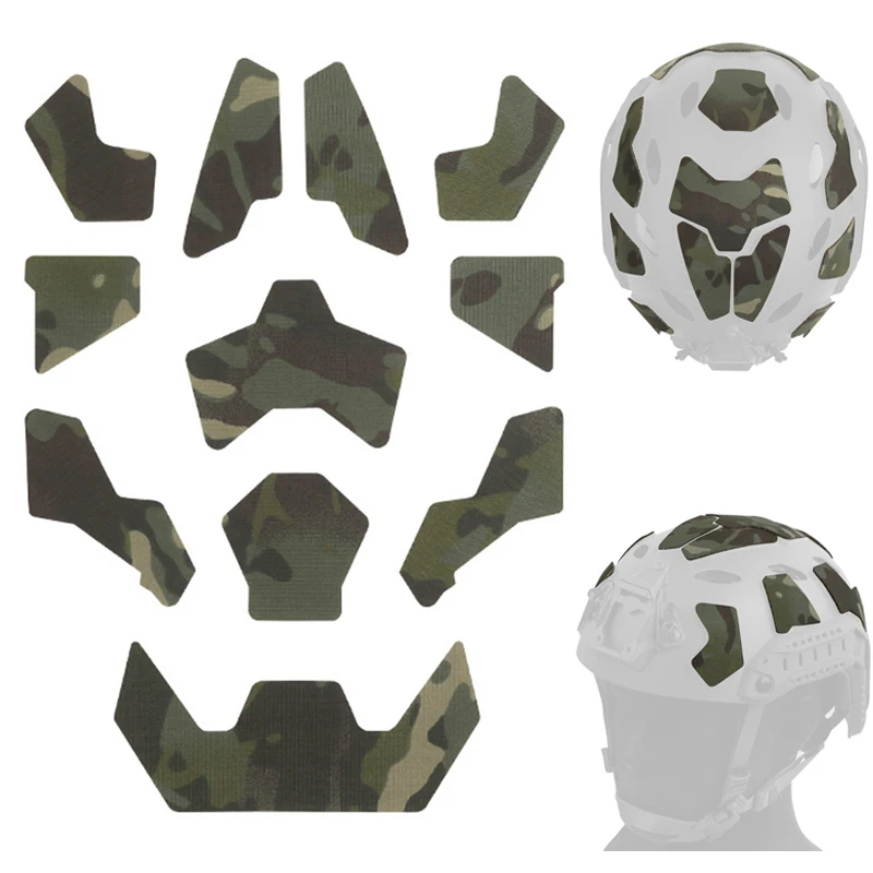 Tactical FAST Helmet Camouflage Patches for SF High Cut Hoop and Look Helmets Accessories Fastener Sticker