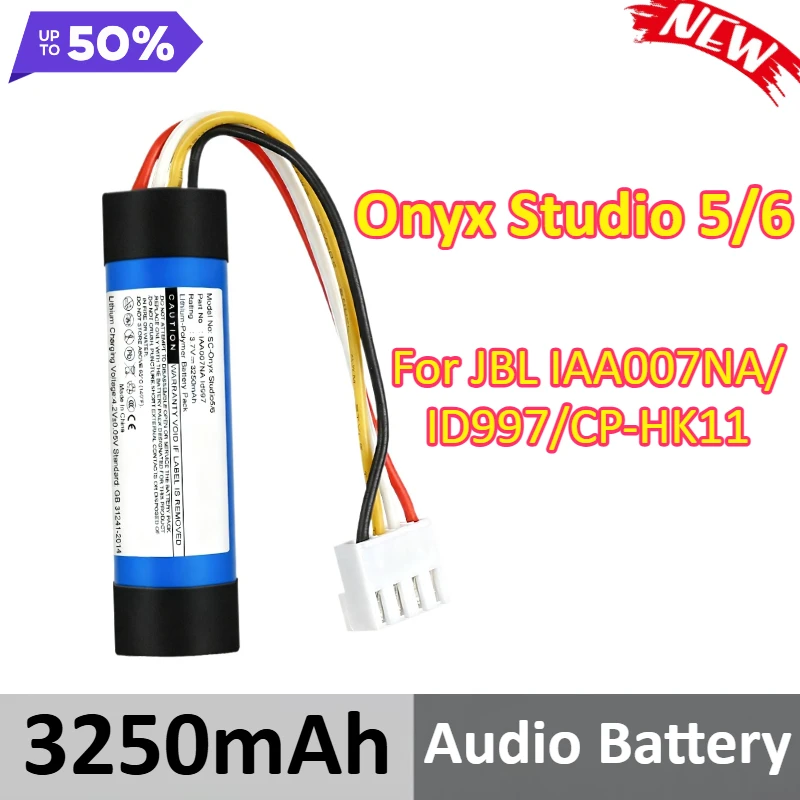

3250mAh IAA007NA For Harman Kardon Onyx Studio 5 6 7 Speaker Battery for JBL ID997/CP-HK11 Audio Replacement Battery