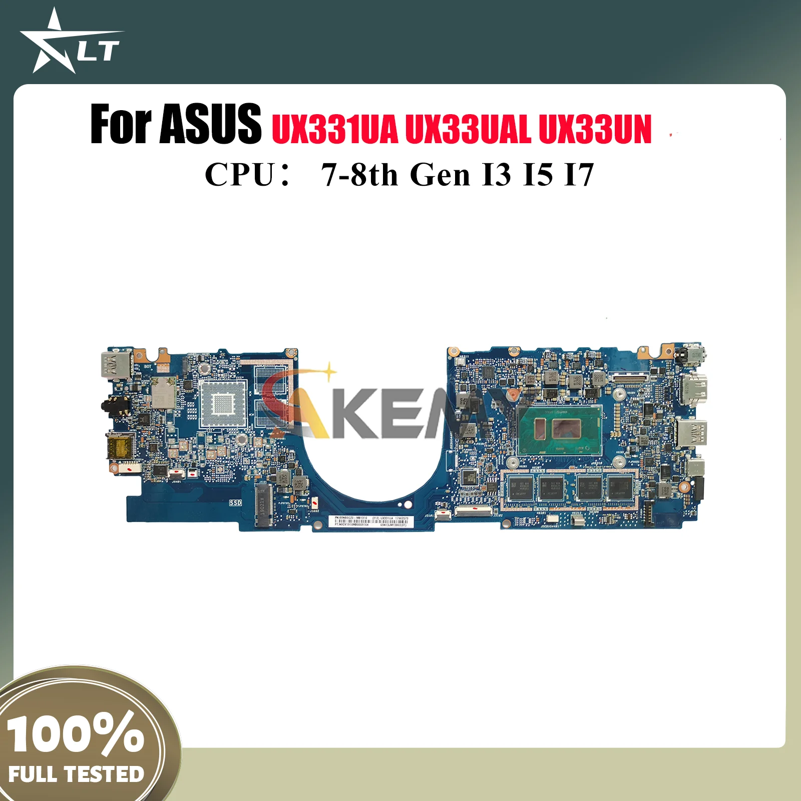 

UX331UA Laptop Motherboard For ASUS ZenBook UX33UN U3300U UX331 BX331U UX33UAL UX33UA Mainboard With I3 I5 I7 CPU 100% tests OK