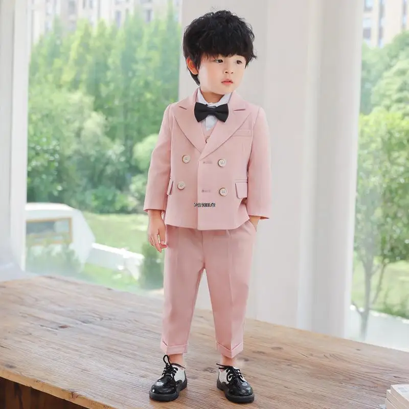 

Flower Boys Formal Wedding Suit Newborn Baby Kids1 Year Birthday Suit Children Photograph Dress Party Performance Show Costume