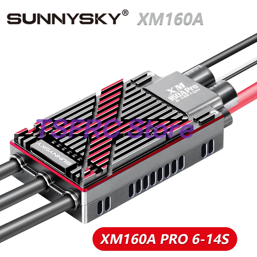 

Sunnysky XM160A PRO 6-14S Эффективное рассеивание тепла и множественная защита ESC Подходит для многороторного БПЛА с фиксированным крылом