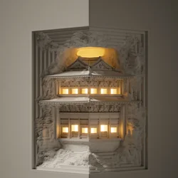LED Corridor and Aisle Induction Lights Home Decoration Chinese Style Attic Gypsum Wall Lamp Living Room Bedroom Wall Lighting