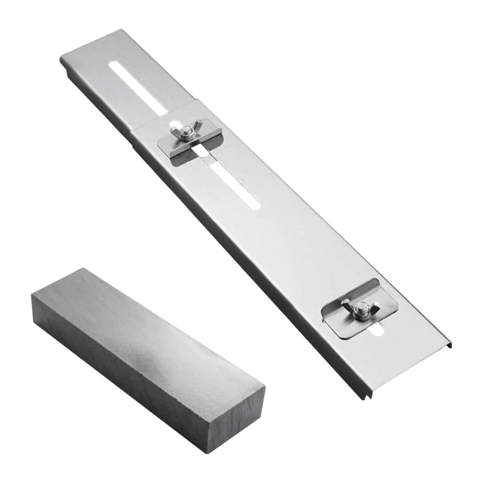 Anti Skid Sink Bridge Knife Sharpening Stone, Adjustable Whetstone Holder with Sharpening Stones for Knives
