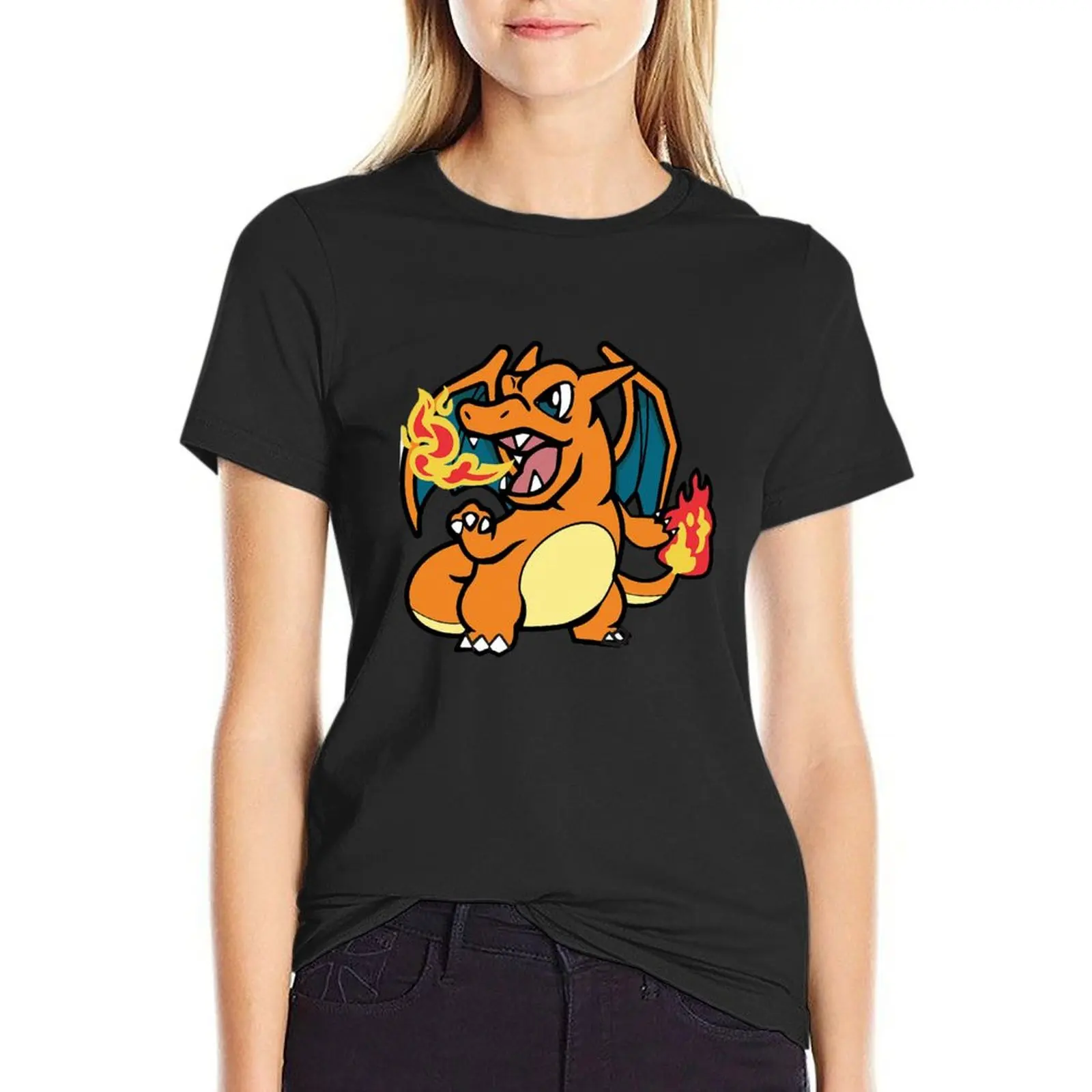 

Charizárd Chibi - Cute Fire Dragon T-Shirt cute clothes Aesthetic clothing graphics Womens clothing