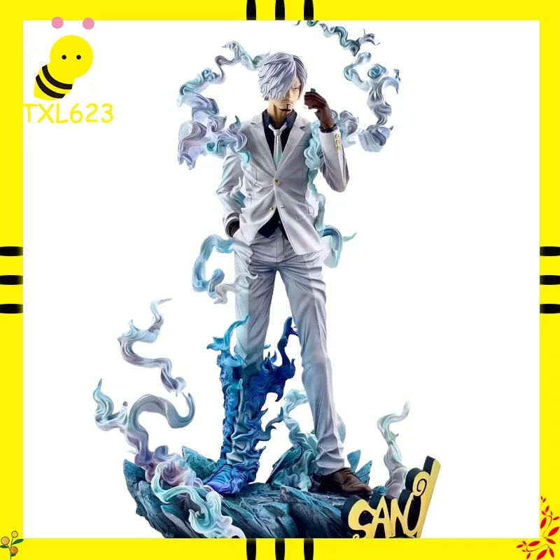 

Коллекционная фигурка Санджи Ника из One Piece, 28 см, с двумя сменными головами, модель GK, аниме-статуэтка, декор для рабочего стола, подарок