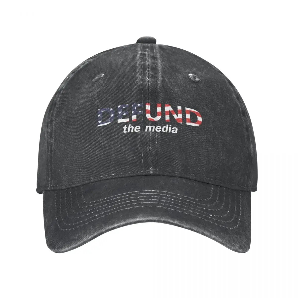 Defund the media USA Cowboy Hat dad hat beach hat Elegant Women's Hats Men's