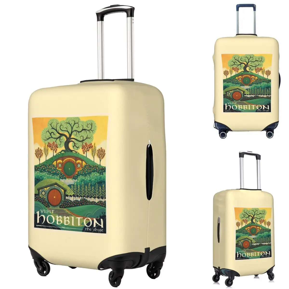 

Visit The Shine Poster-1 Suitcase Cover Protection Elastic Travel Luggage Protector Covers for 18-32 Inch