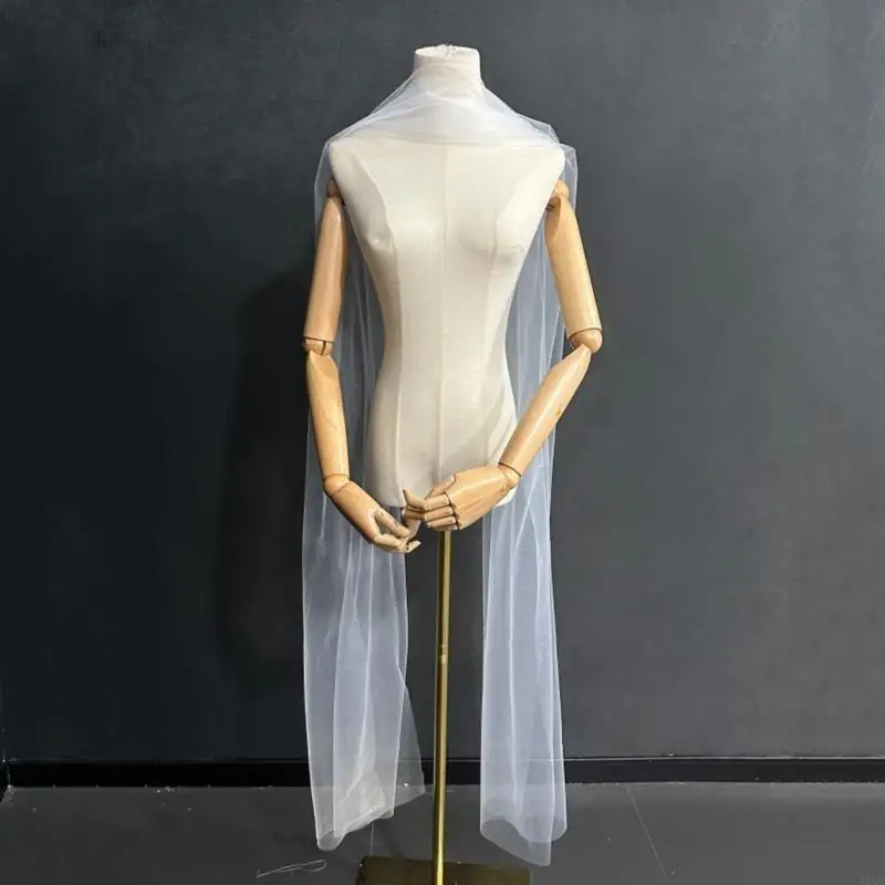 Sophisticated Strapless Scarf Wedding Neckerchief Adjustable Tie Strapless Scarf 