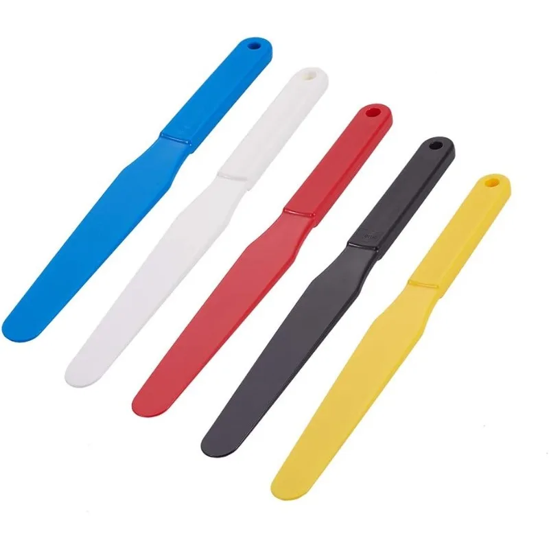 5PCS Screen Printing Spatula 1.2” Width Plastic Spatulas Ink Scoop Screen Printing Shovel Silk Screen Printing Shovel Goop Scoop