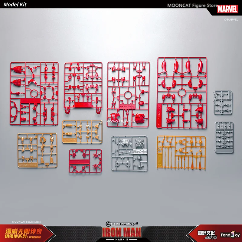 Fondjoy Homem De Ferro MK3 Modelo Montado, Original Marvel Legends Splicing Figure, Coleção Estatueta Ação, Presente Toy, 1:12