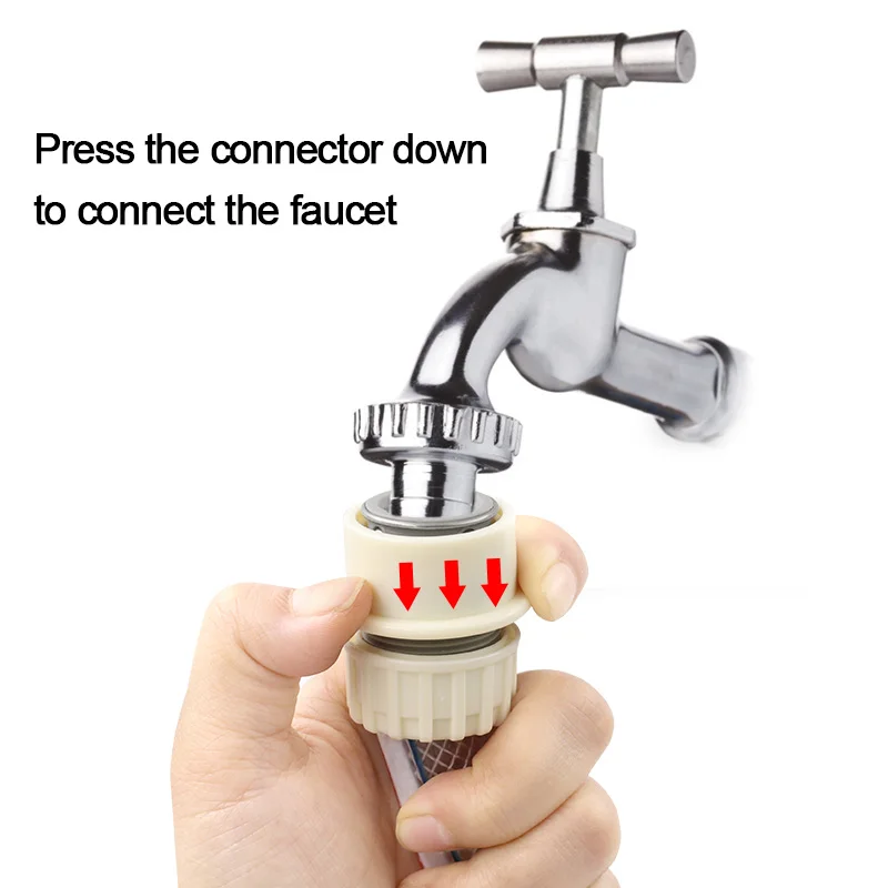 Wash Machine Water Pipe Faucet Connector Garden Hose Quick Adapter fittings Gardening Car Washing Watering Tool