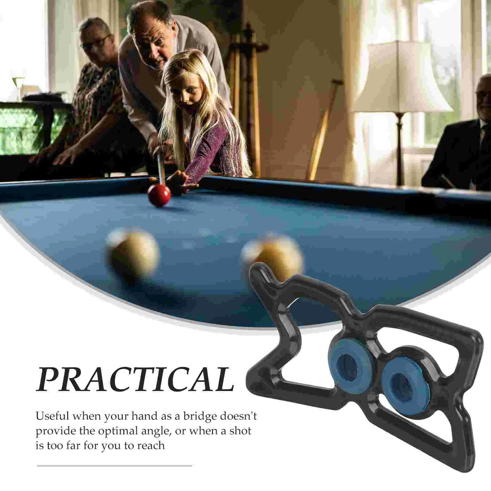 Portable Bridge Head Billiard Cue Holder Snooker Bracket American Style Rest Pole Convenient Plastic for Pool Sticks