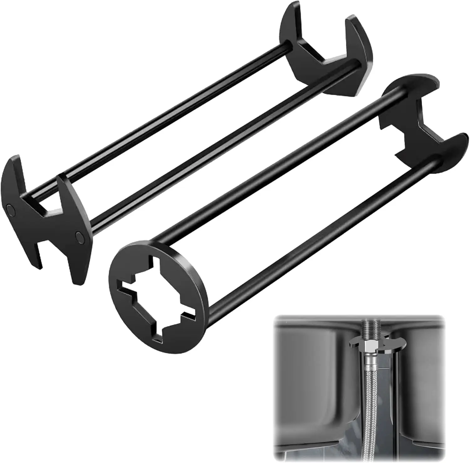 

Новый многофункциональный ключ для раковины 2026 года, инструмент для установки смесителей, инструмент для ремонта для сантехников, для труднодоступных мест под раковиной на кухне и в ванной