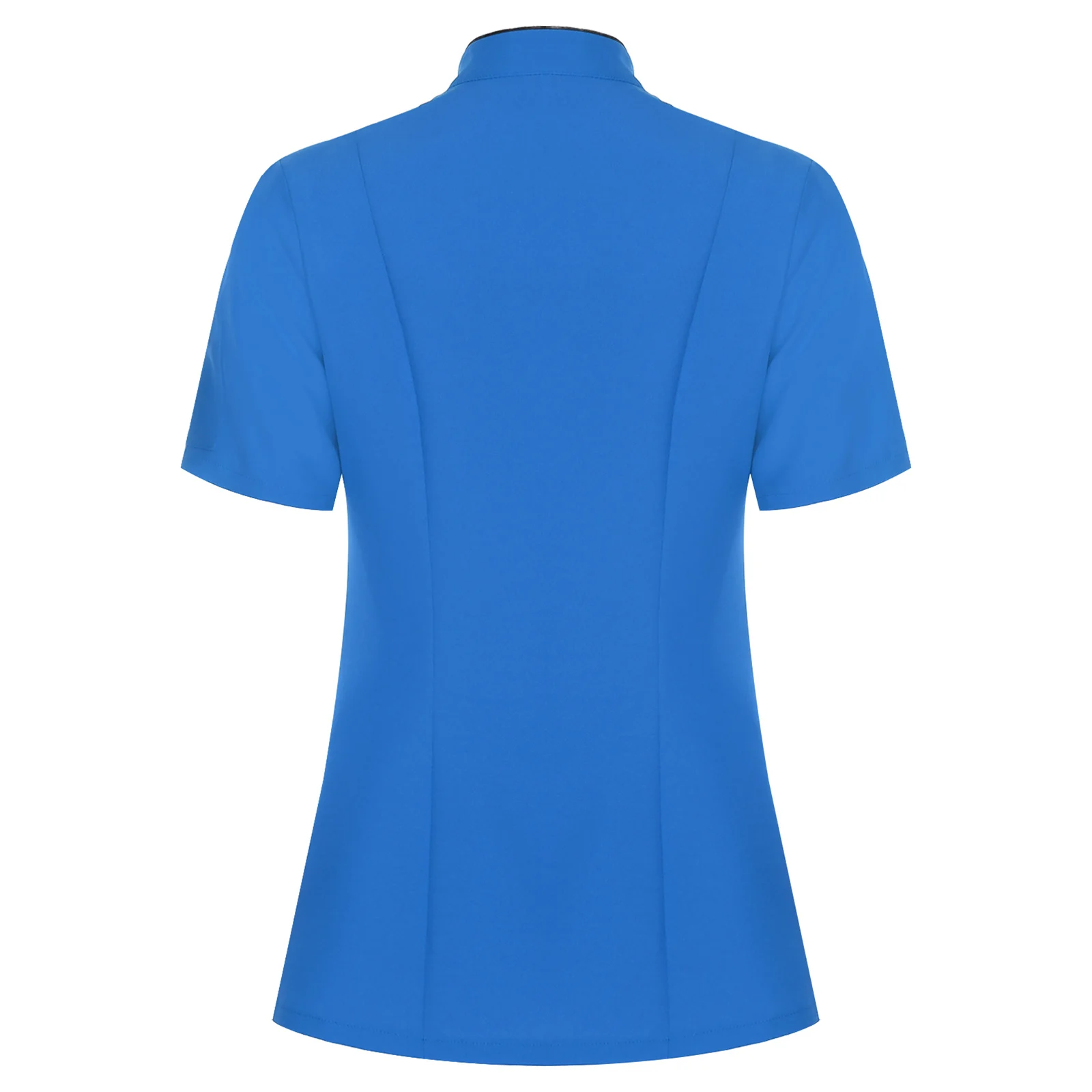 반소매 셔츠 케이터링 쿡 자켓 여성용 탑 요리사 코트 칼라 더블 브레스트 자켓 주방 호텔 요리사 쿡 Unifrom