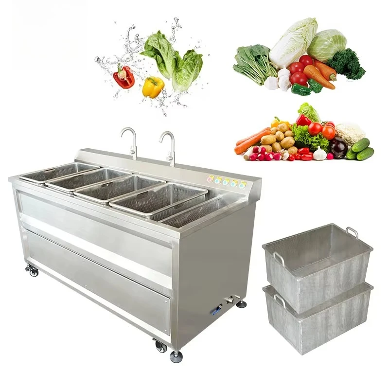 FOODLINE Mini Commercial Fruit Cleaner Detachable Drain Tray Easy Daily Residue Cleansing Maintenance Gear
